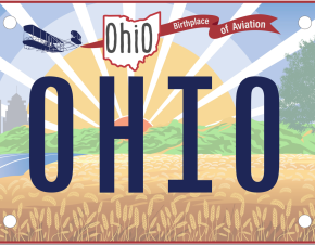 لوحة ترخيص سيارات أوهايو الجديدة Sunrise in Ohio