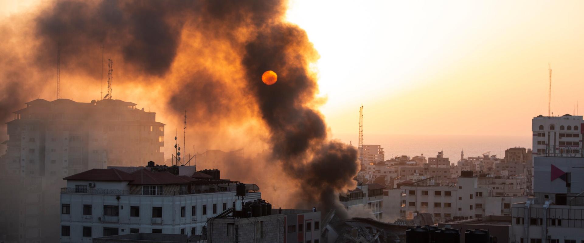 Gaza City, May 12.Credit...Khalil Hamra/Associated Press