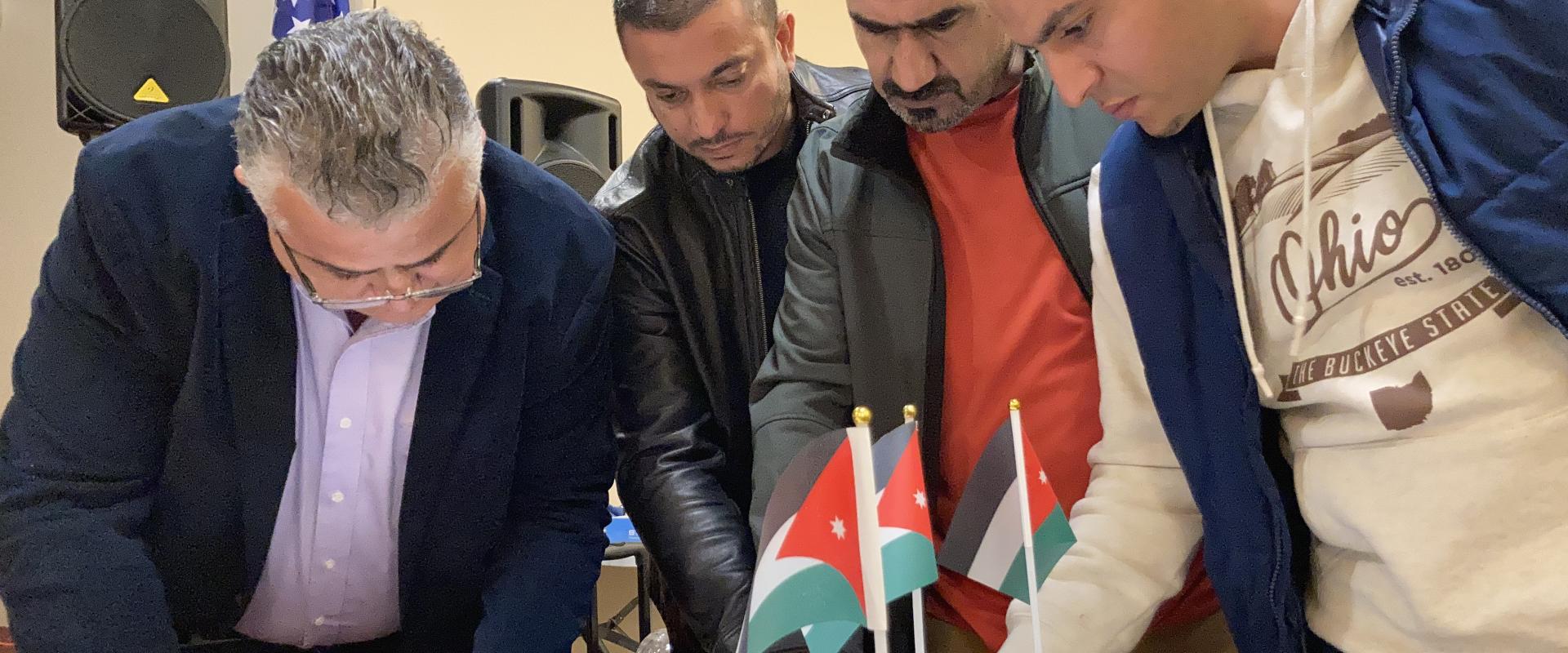 أثناء اجتماع الجمعية الاردنية الامريكية في وسط أوهايو