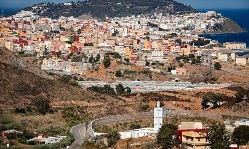 جيب سبتة الإسباني الواقع في شمال إفريقيا والذي يقع قبالة مضيق جبل طارق.أ ف ب جيب سبتة الإسباني الواقع في شمال إفريقيا والذي يقع قبالة مضيق جبل طارق.أ ف ب