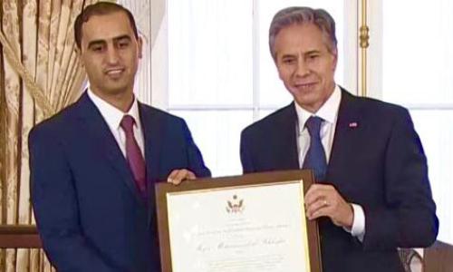وزير الخارجية الأمريكي يكرم الأردني محمد خليفات لدوره في مكافحة الاتجار بالبشر