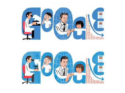 الدكتور ميتشياكي تاكاهاشي Doodle, illustrated by Tokyo, Japan-based guest artist Tatsuro Kiuchi